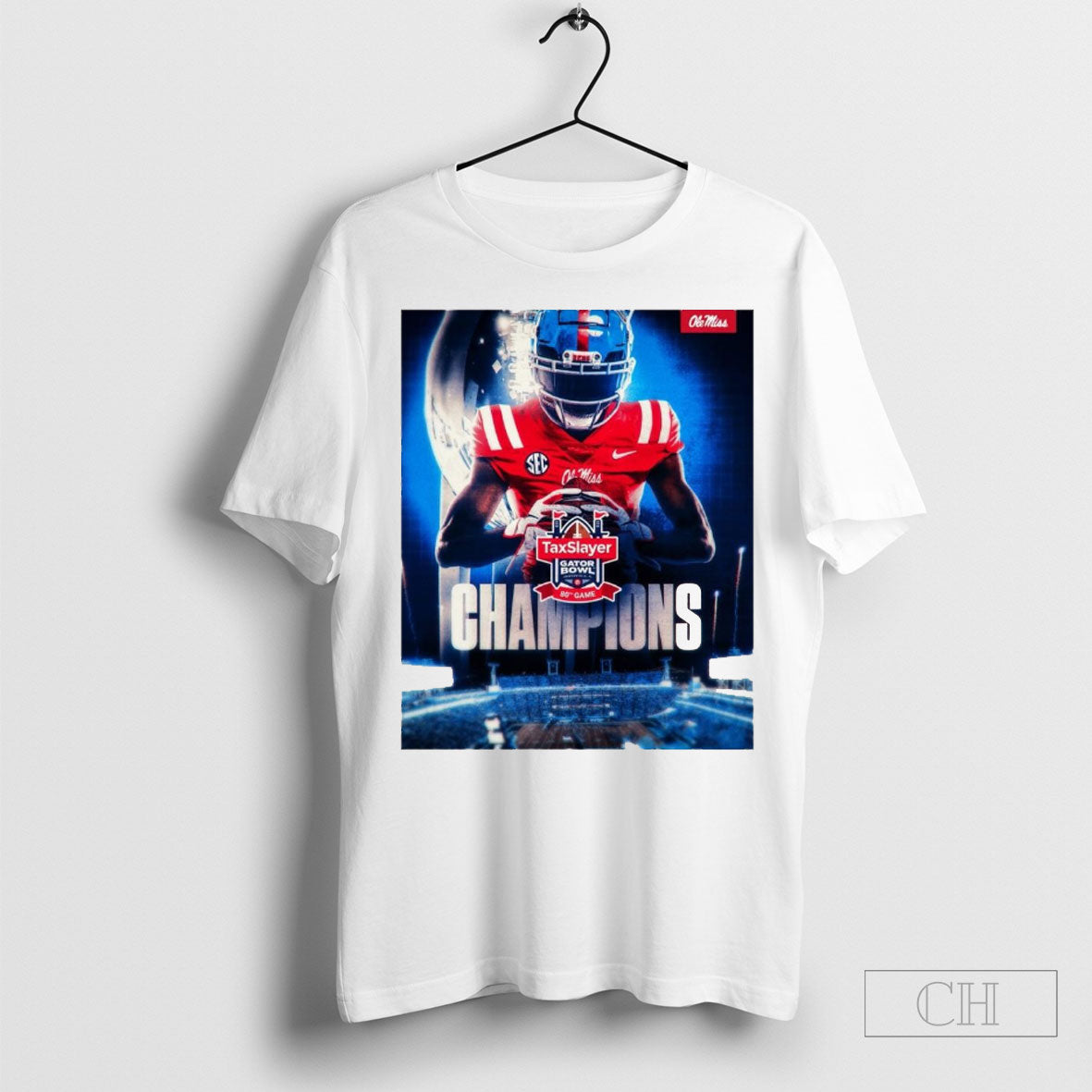 Ole Miss Rebels Win Duke Blue Devils Taxslayer Gator Bowl 80th Game Champions Poster T Shirt