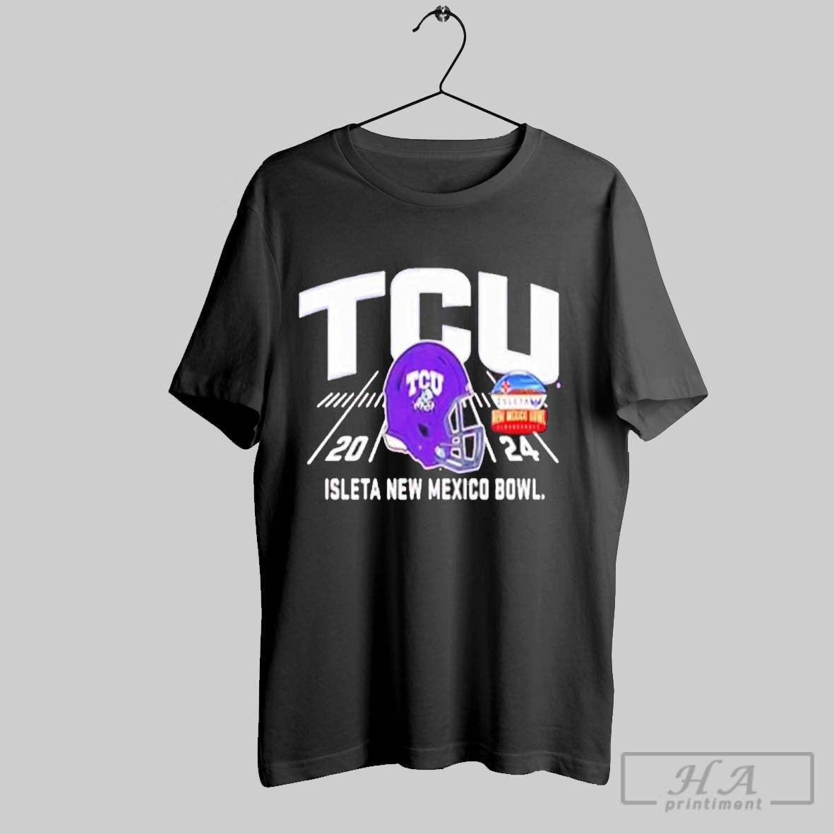 Official Tcu Horned Frogs Football Isleta New Mexico Bowl Champions 2024 Ncaaf Bowl Games 2024 2025 Helmet Logo Shirt