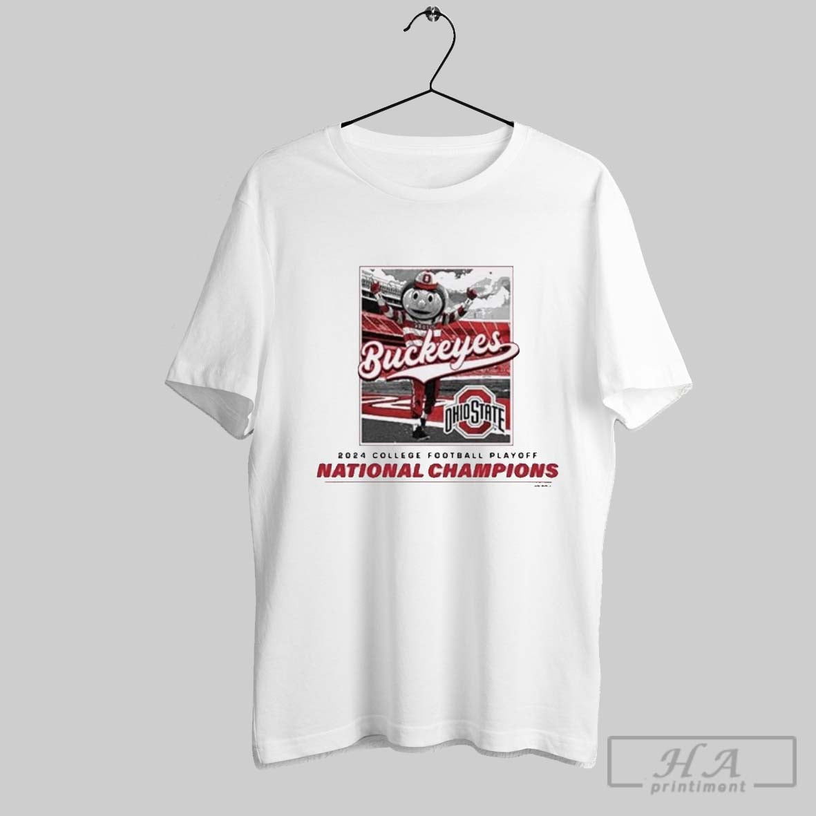Ohio State Buckeyes 2024 College Football National Champions Brutus Stadium T Shirt