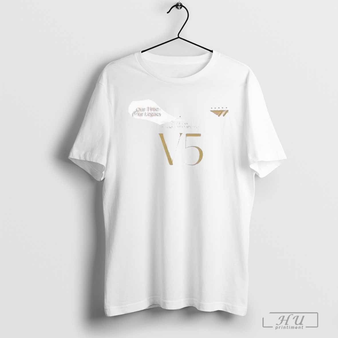 T1 Our Time Our Legacy 2024 LOL World Champions V5 T-shirt