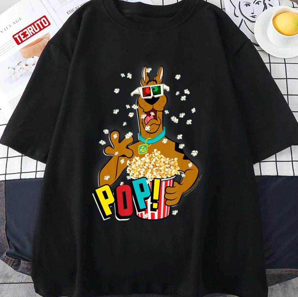 3d Popcorn Pop Scooby Doo Unisex T-Shirt