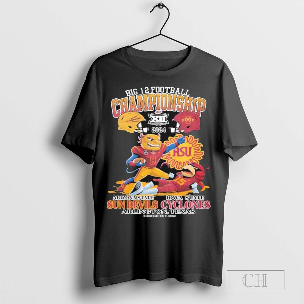 Sun Devils And Cyclones Big 12 Football Championship 2024 T Shirt