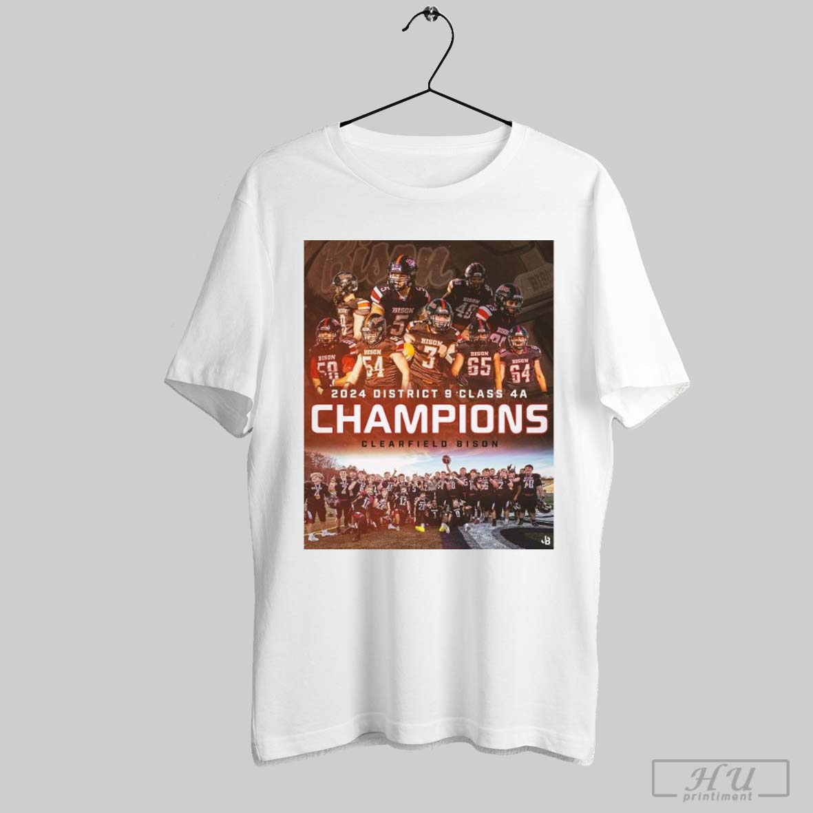 2024 District 9 Class 4a Champions Clearfield Bison Poster T Shirt