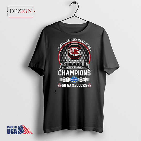 South Carolina Gamecocks Sec Women’s Basketball Champions 2024 Go Gamecocks shirt
