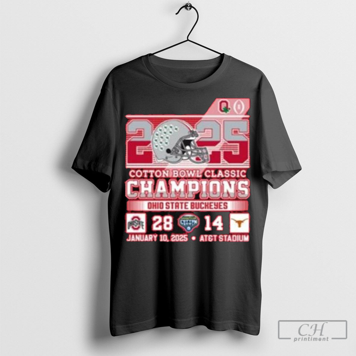 Buckeyes 2025 Cotton Bowl Classic Champions T Shirt