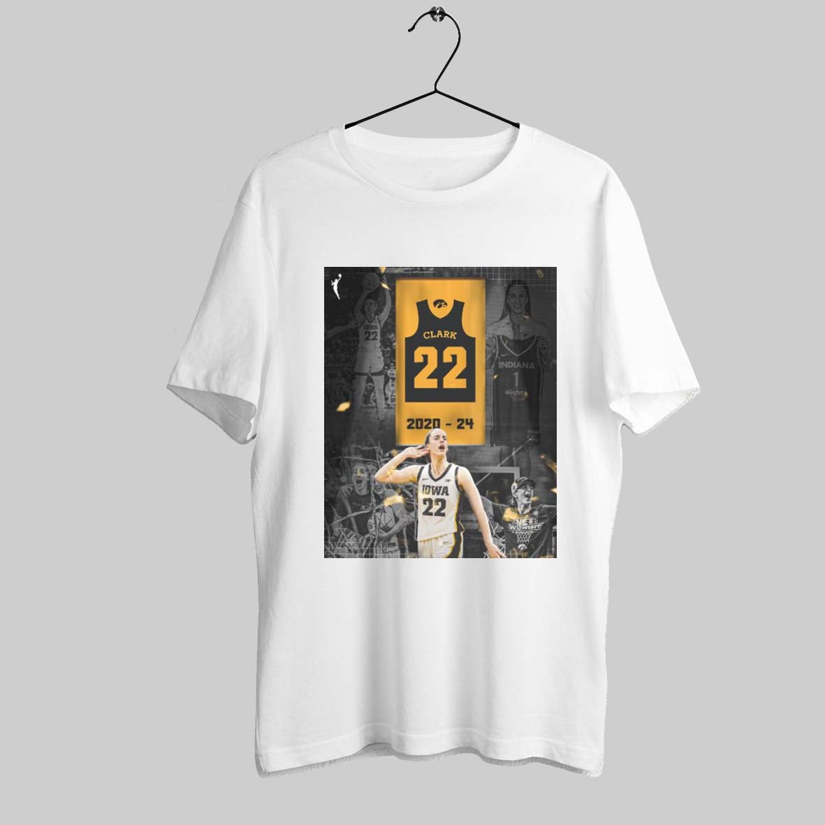 020 2024 Wnba Iowa Womens Basketball Retires Caitlin Clarks Number 22 Poster T Shirt