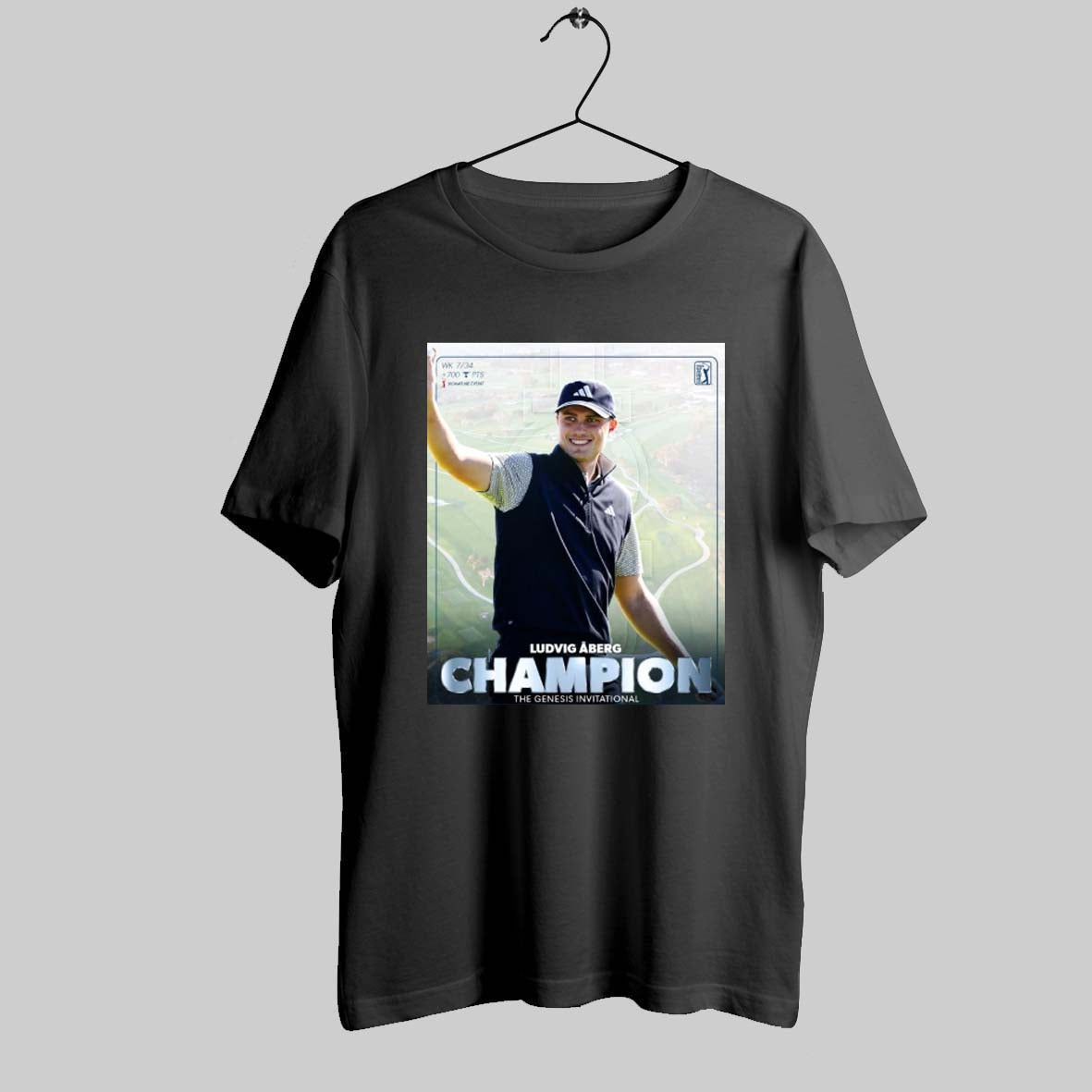 2 Time Winner On Tour Ludvig Aberg Is The Champion The Genesis Invitational 2025 Poster T Shirt