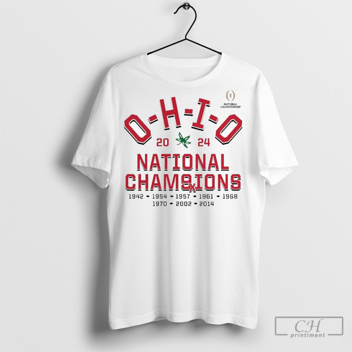 Ohio State Buckeyes College Football Playoff 2024 National Champions Hometown Tri Blend Shirts