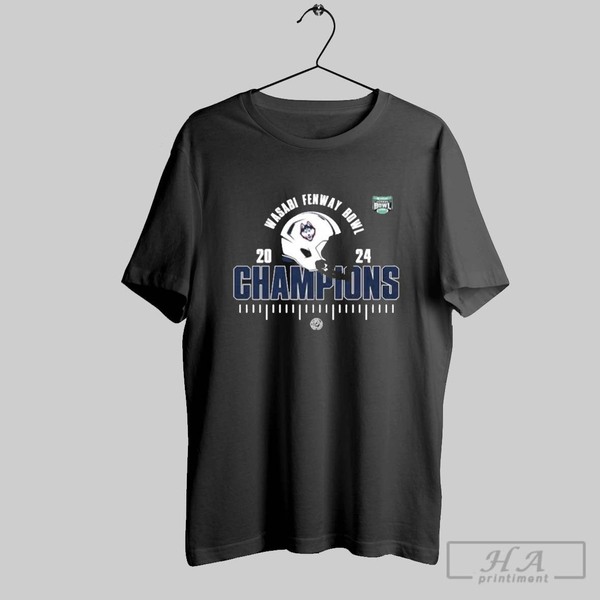 Official Uconn Huskies Is The 2024 Wasabi Fenway Bowl Champions Ncaa Football Division I Shirt