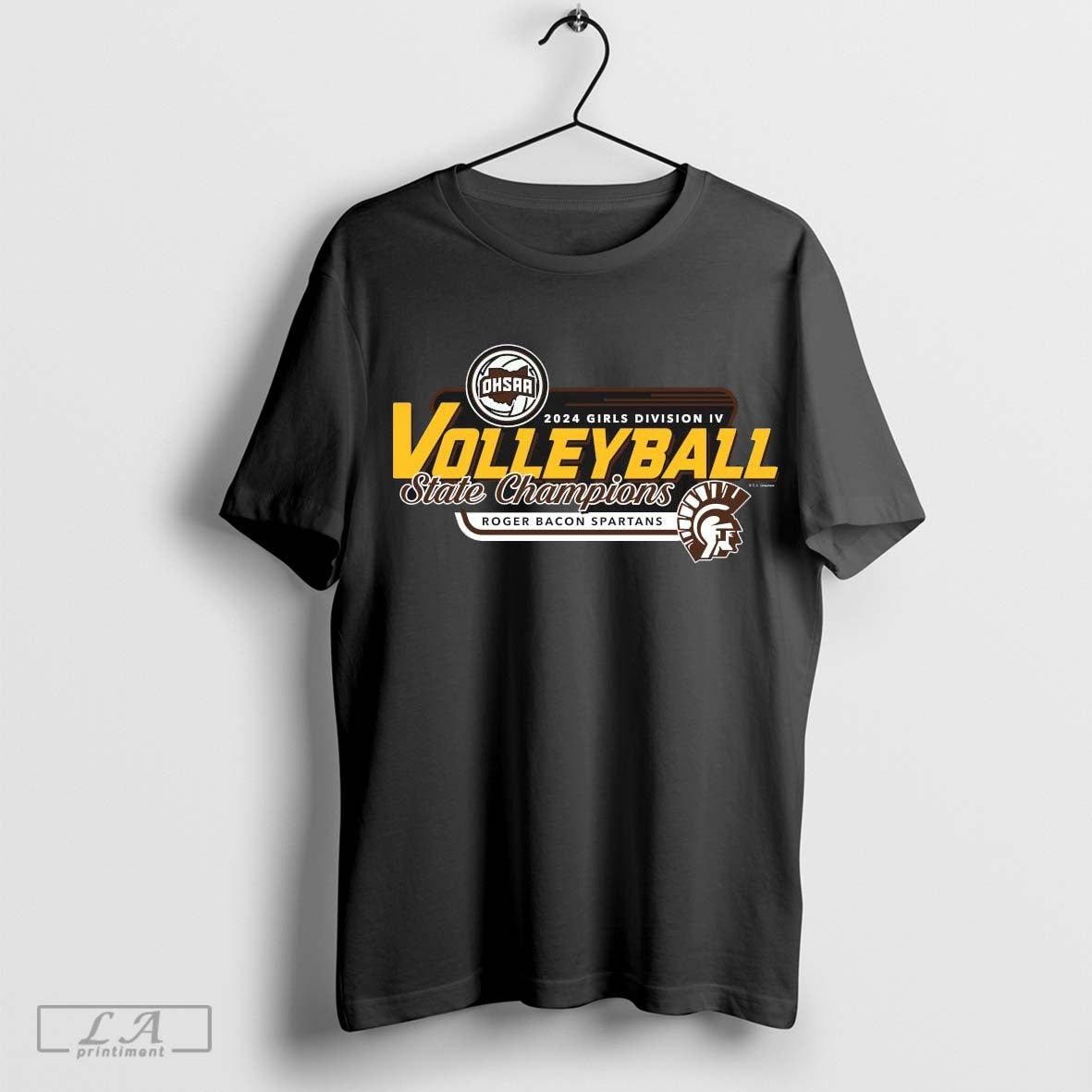 2024 OHSAA Volleyball Division IV State Champions Roger Bacon Spartans T-Shirt