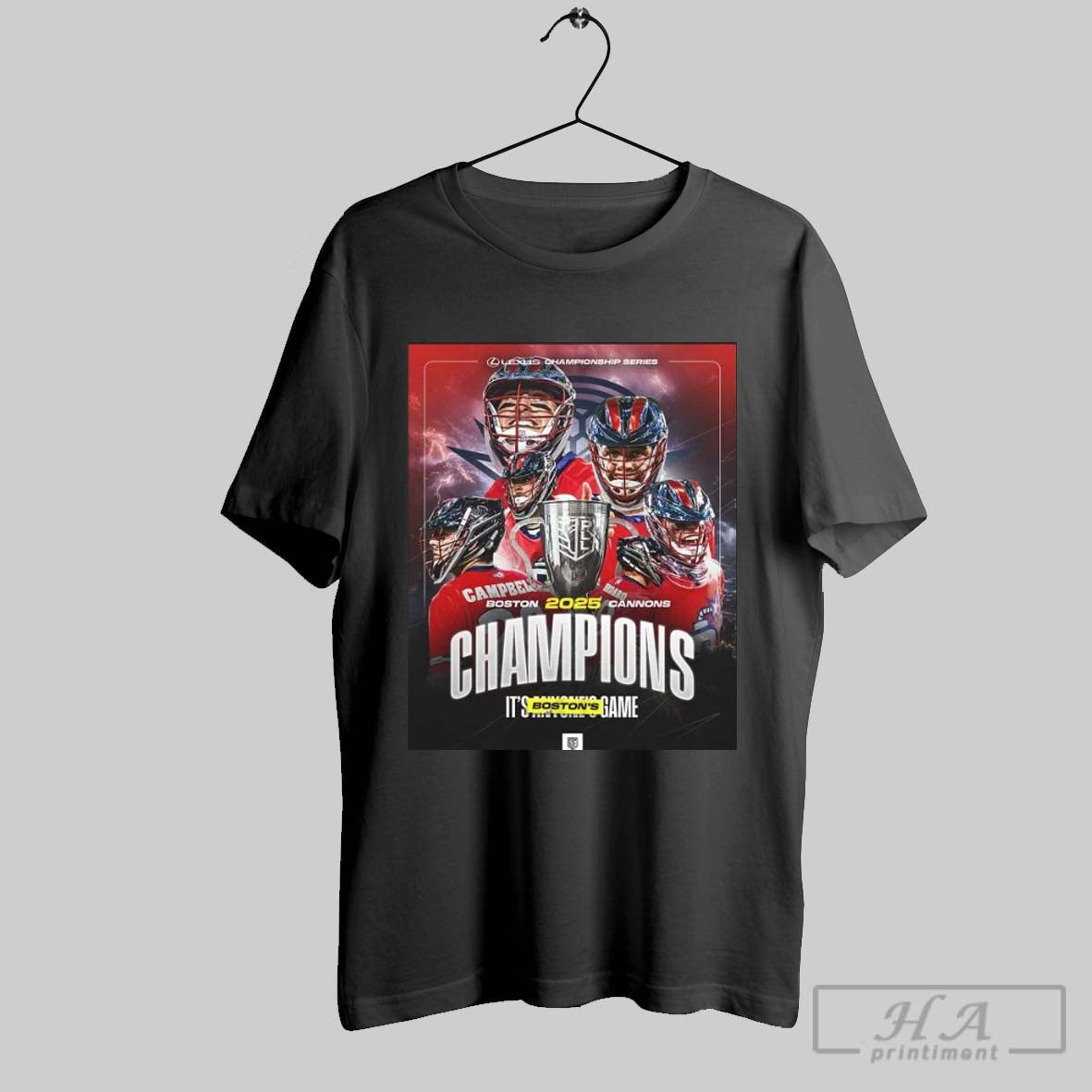 Boston Cannons Back To Back Defend 2025 Premier Lacrosse League Champions Poster T Shirt