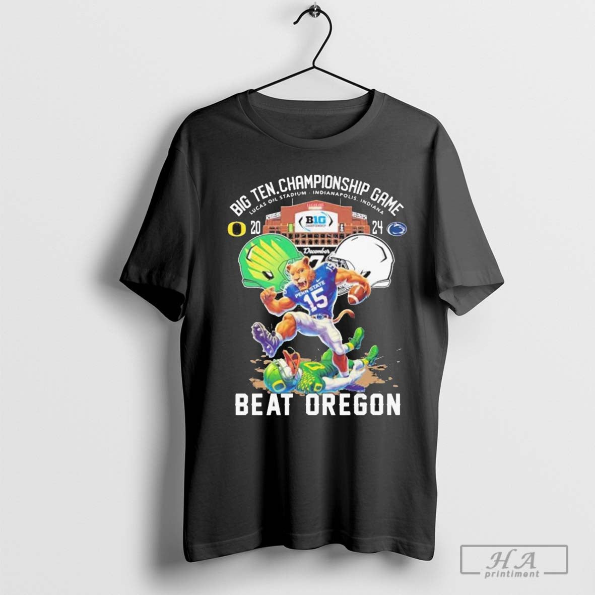 Penn State Nittany Lions Big 10 Conference Champions Beat Oregon 2024 Shirt