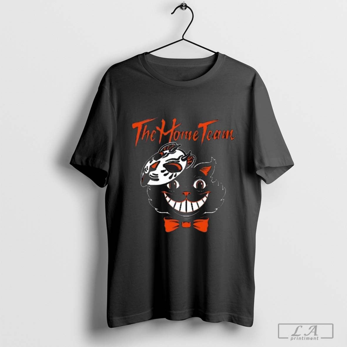 The Home Team Cat Mask Halloween Tee Shirt