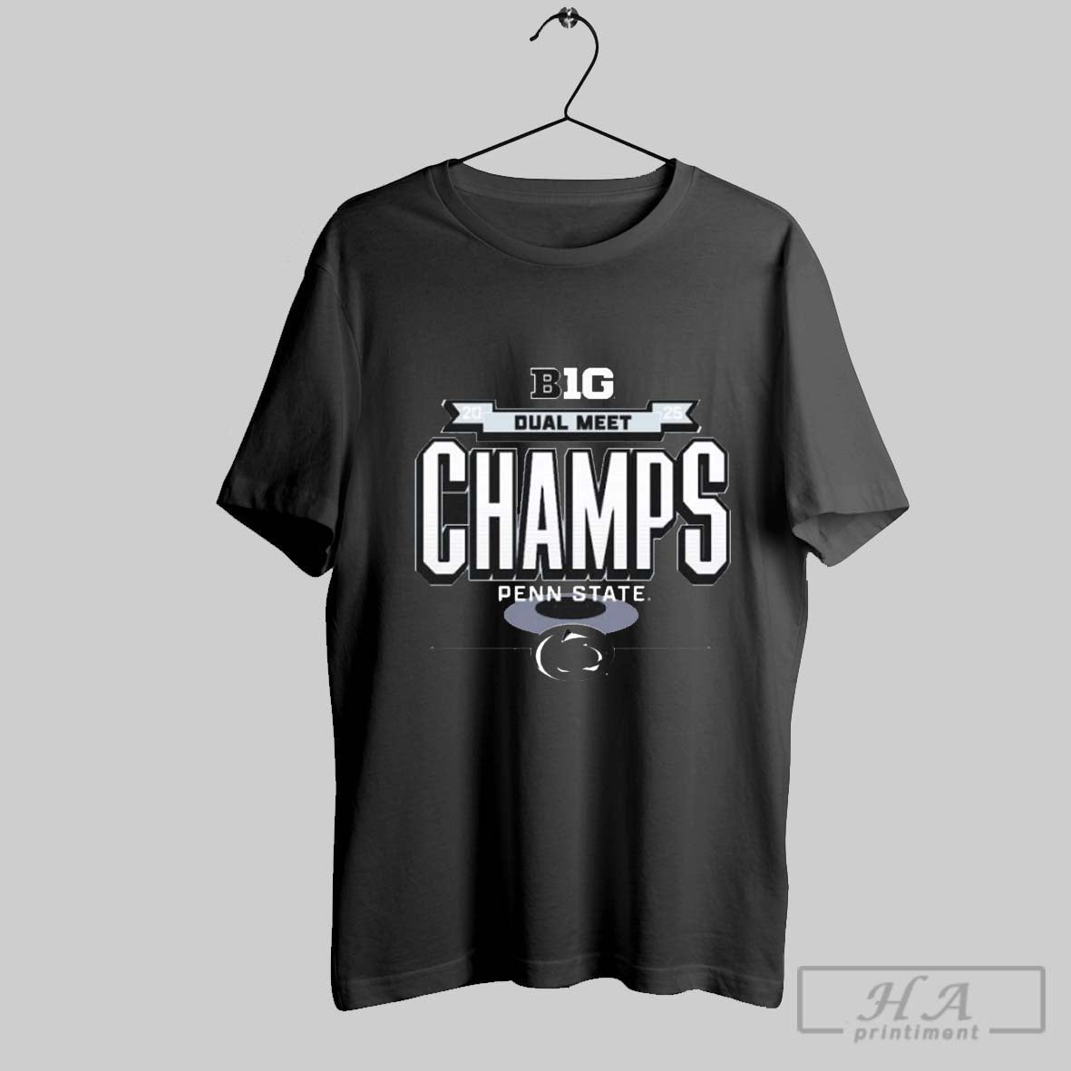 Penn State Nittany Lions 2025 Big Ten Wrestling Dual Meet Champions Locker Room Shirt