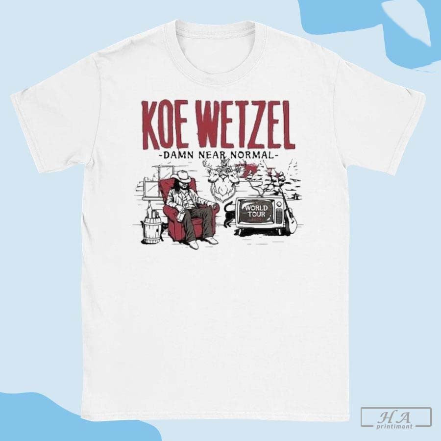 2024 Koe Wetzel Damn Near Normal Tour T-shirt
