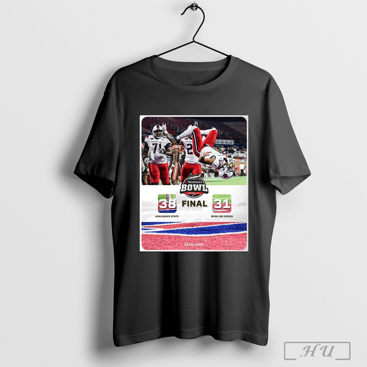 2024 Arkansas State Red Wolves Win Bowling Green Falcons Congrats To Red Wolves For Winning The 68 Venture Bowl Poster T Shirt Sweatshirt Cutom Poster