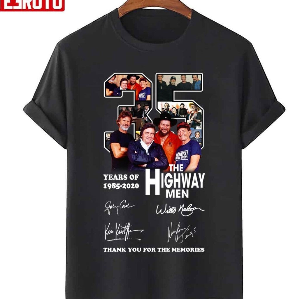 35 Years Anniversary The Highwaymen Band With Signature Unisex Sweatshirt