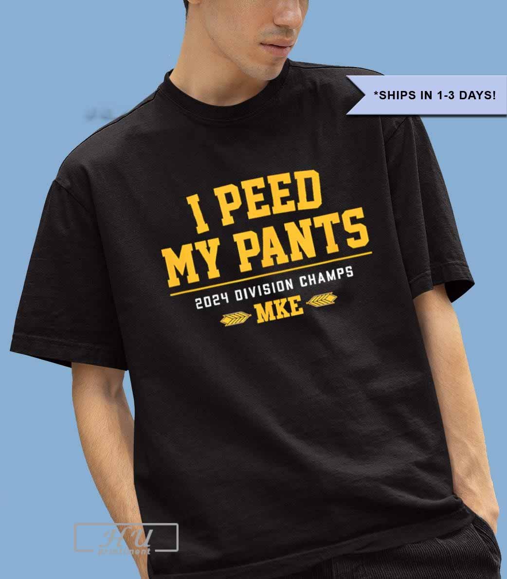 Bob Uecker I Peed My Pants 2024 NL Central Division Champions Milwaukee Brewers Shirt