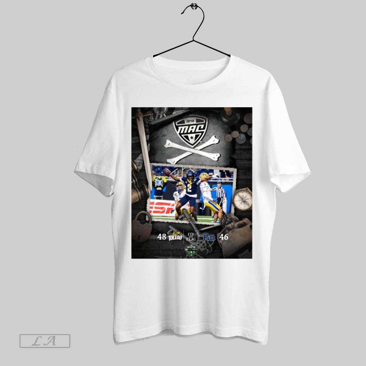 Official Toledo Rockets Win 48 46 Pittsburgh Panthers And Become Gameabove Sports Bowl Champions 2024 Flying The Flag Poster T Shirt