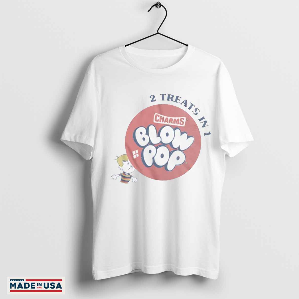 2 treats in 1 charms blow pop shirt
