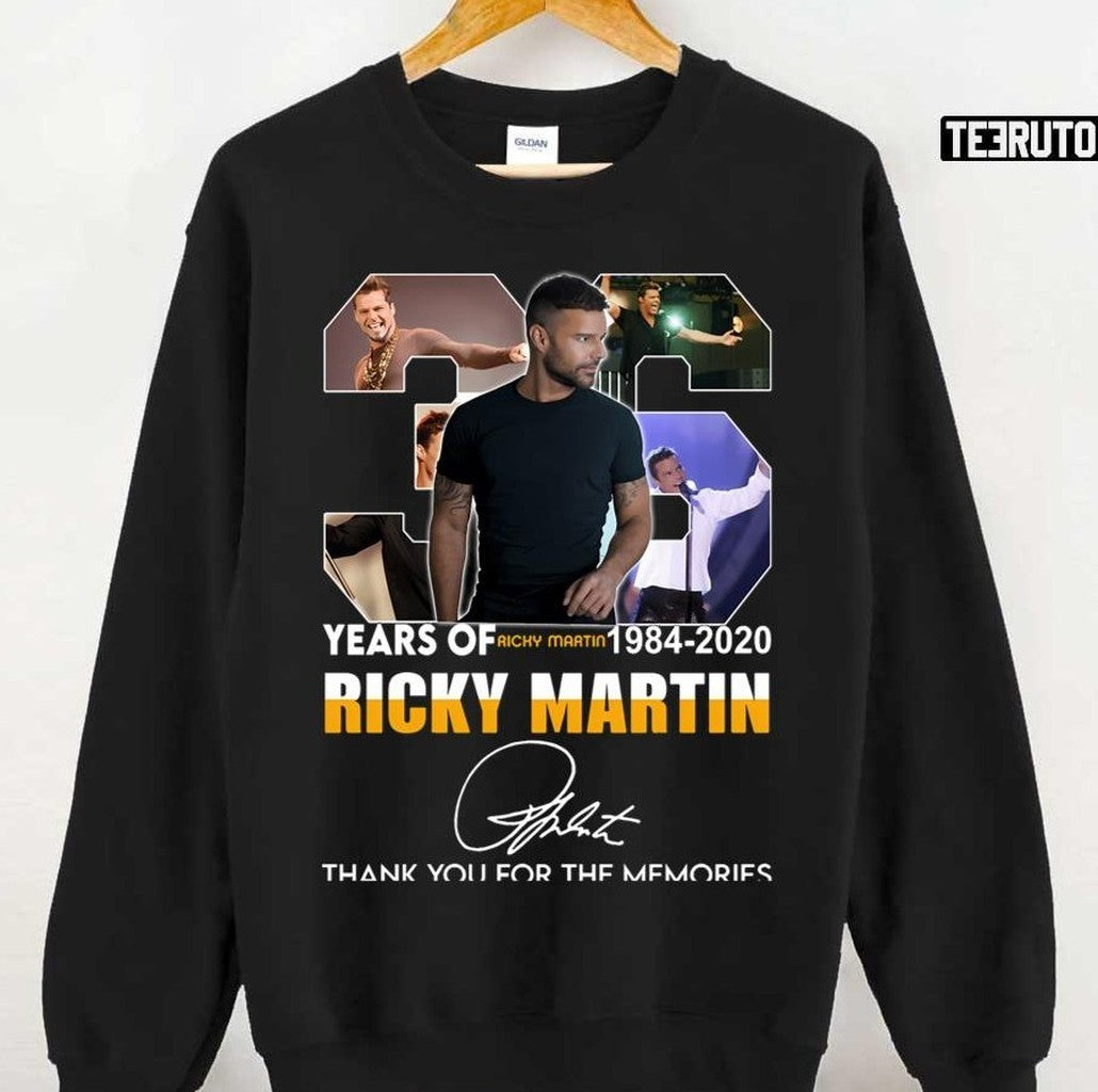 36th Years Anniversary Ricky Martin Unisex T-Shirt