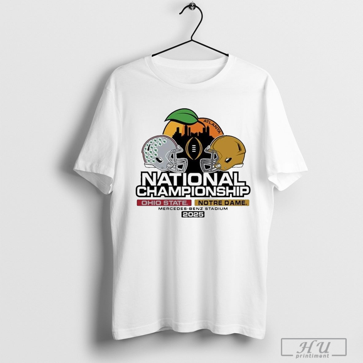 Ohio State Buckeyes Vs Notre Dame Fighting Irish 2025 National Championship Game Bound Head To Head T Shirt
