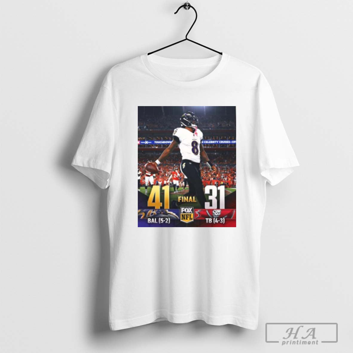 2024 Baltimore Ravens 41 – 31 Tampa Bay Buccaneers The Ravens Get The W On The Road And Their 5th Straight Win T-shirt
