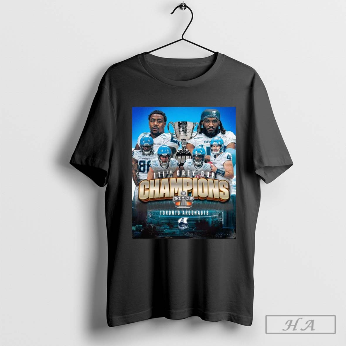 Original 111th greycup champions the toronto argonauts shirt