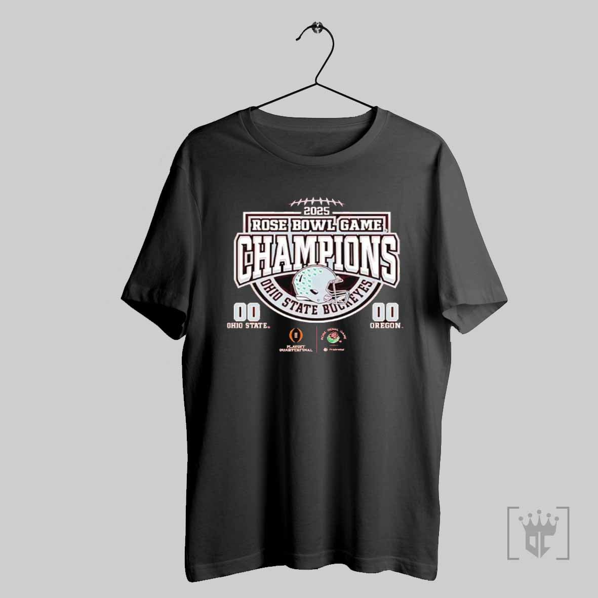 Ohio State Buckeyes Football 2025 Rose Bowl Game Champions Helmet T Shirt