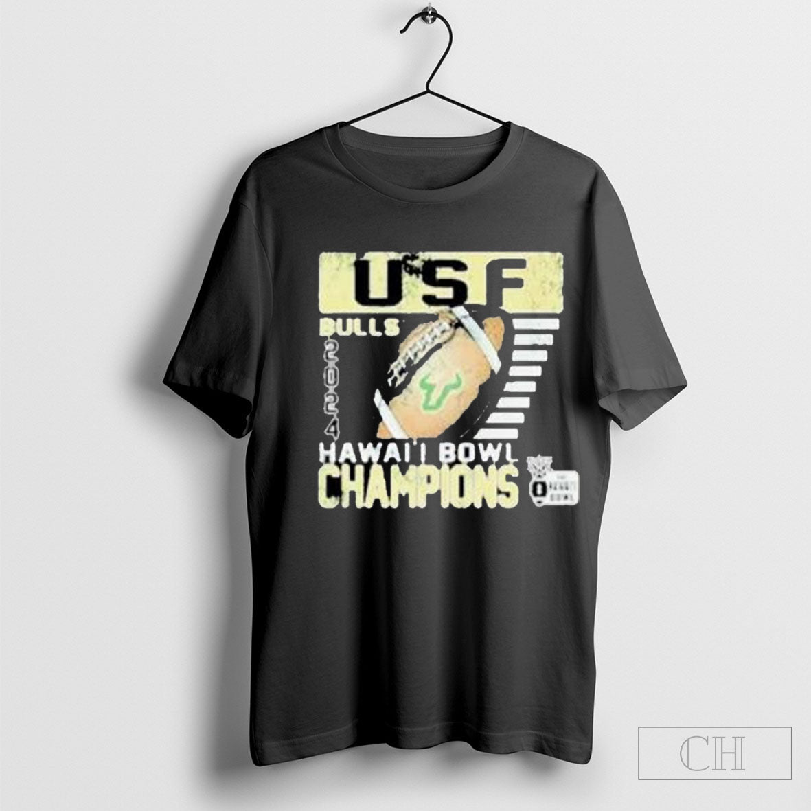 South Florida Bulls 2024 Hawaii Bowl Champions Shirt Cutom