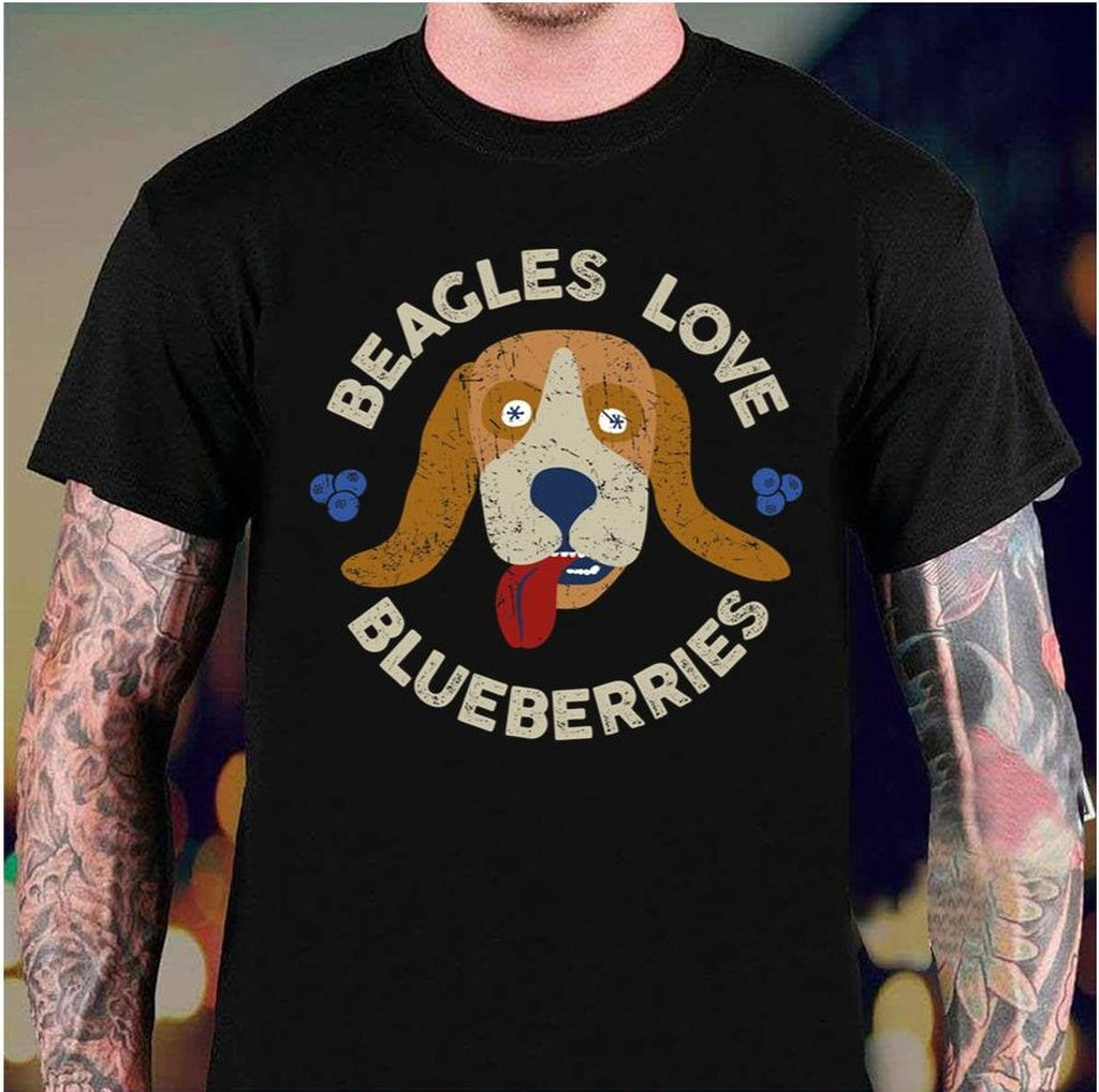 Beagles Love Blueberries Weathered Dog Circle Fantastic Mr Fox Unisex Sweatshirt