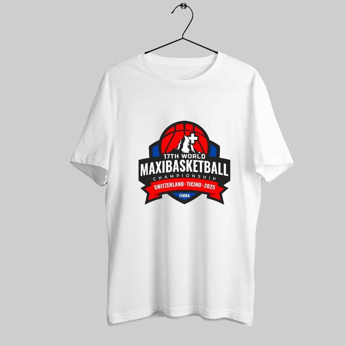 17th World Maxibasketball Championship Switzerland Ticino 2025 T Shirt