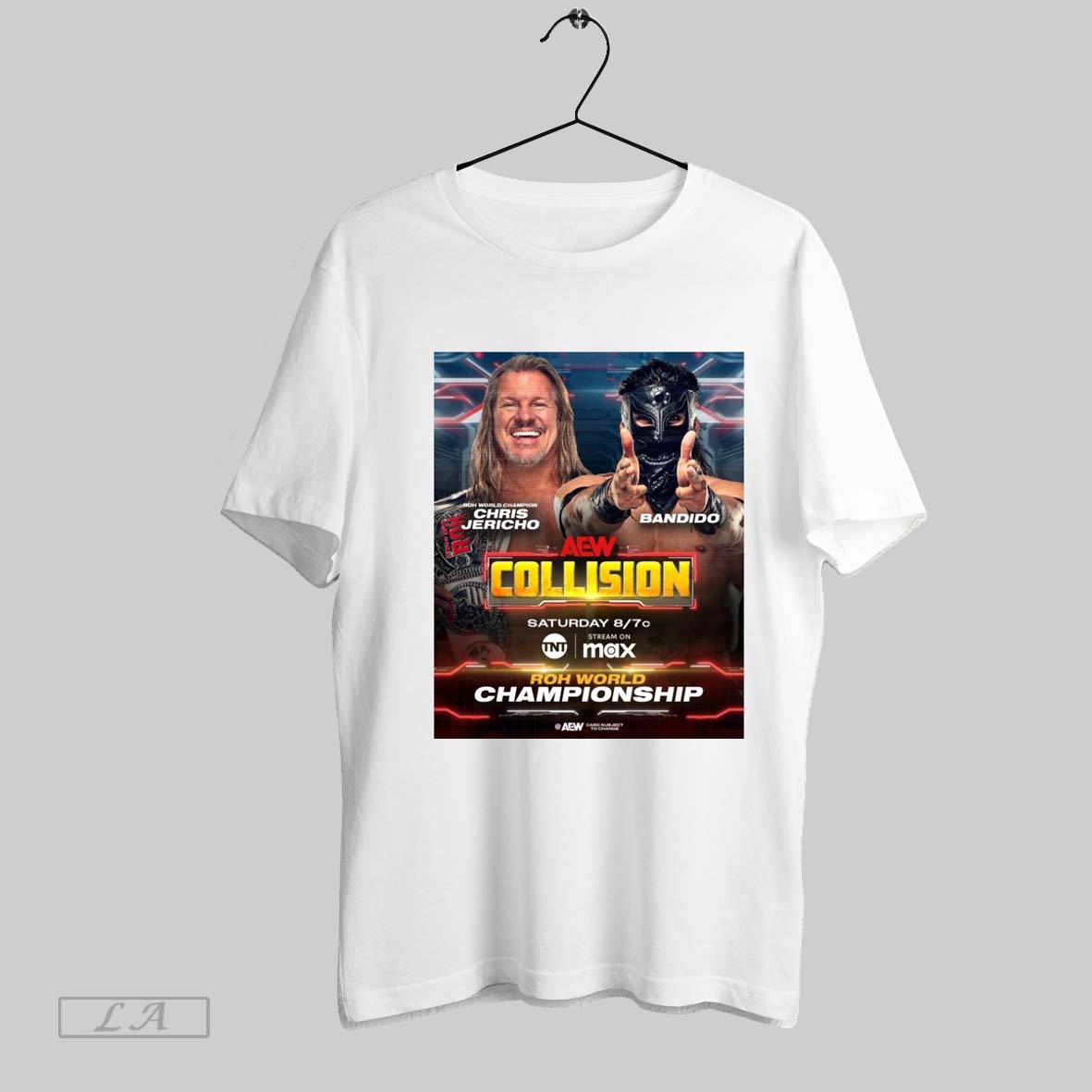 Original Poster Aew Collision Chris Jericho Vs Bandido Roh World Championship Saturday February 22 2025