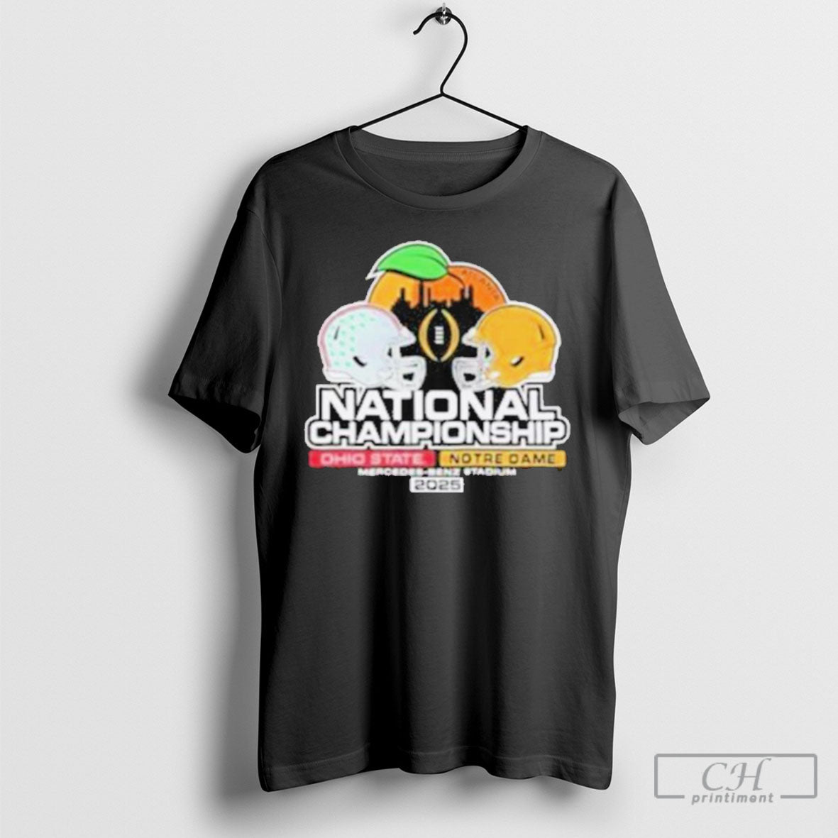 Ohio State Buckeyes Vs Notre Dame Fighting Irish 2025 National Championship Game Head To Head T Shirt