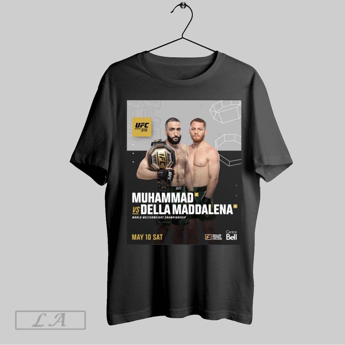Original Poster Ufc 315 Belal Muhammad Vs Jack Della Maddalena World Welterweight Championship May 10 2025 Sat