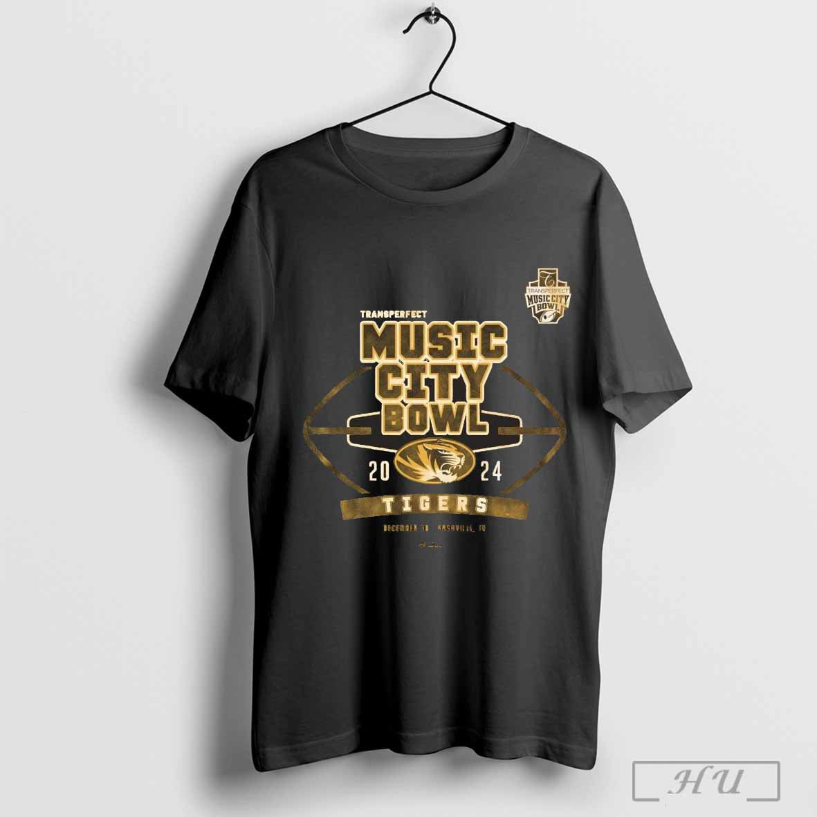 2024 Transperfect Music City Bowl Missouri Tigers December 30 Nashville Tn T Shirt