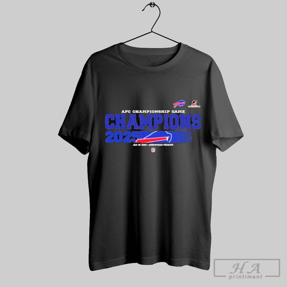 Buffalo Bills 2024 2025 Afc Championship Champions Logo T Shirts