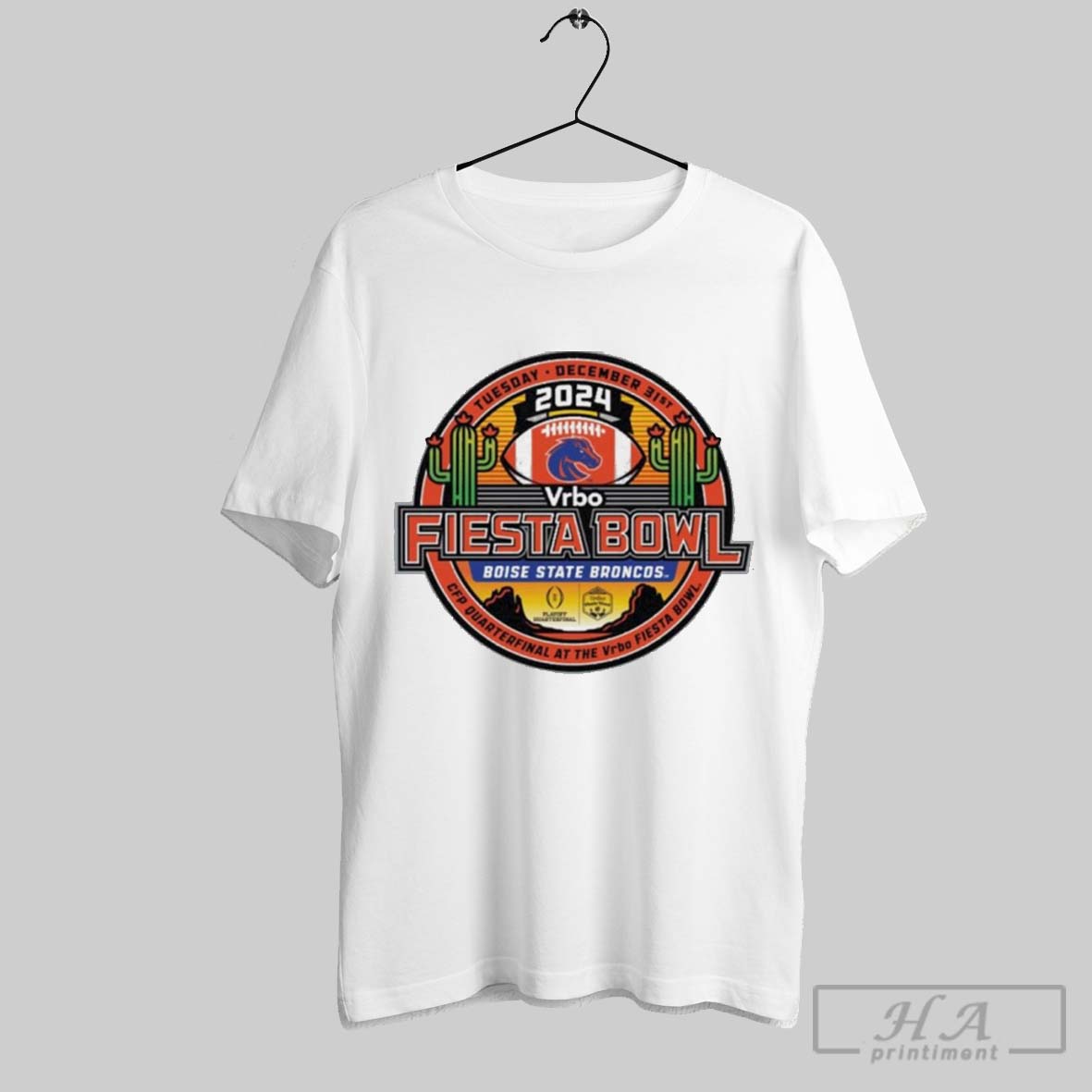 2024 Cfp Vrbo Fiesta Bowl Boise State Broncos Desert Dynasty Tuesday December 31 Vintage T Shirt
