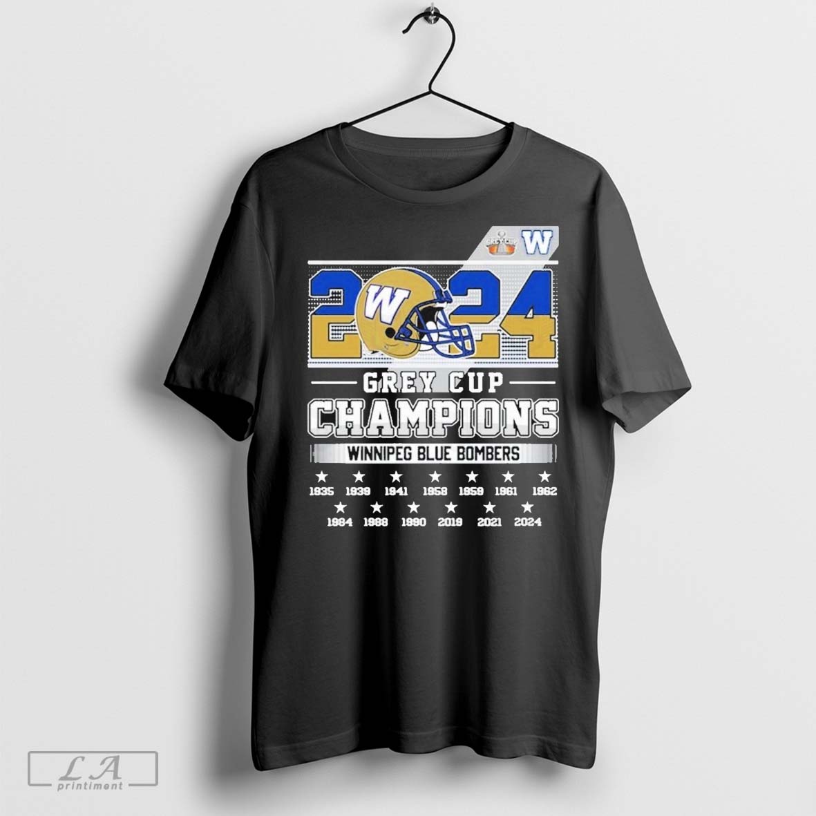 Official Winnipeg Blue Bombers City 2024 Grey Cup Champions Shirt
