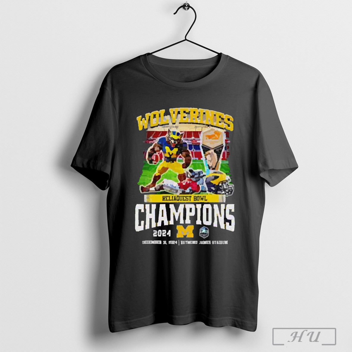 Original Wolverines Reliaquest Bowl Champions 2024 Mascot T Shirt