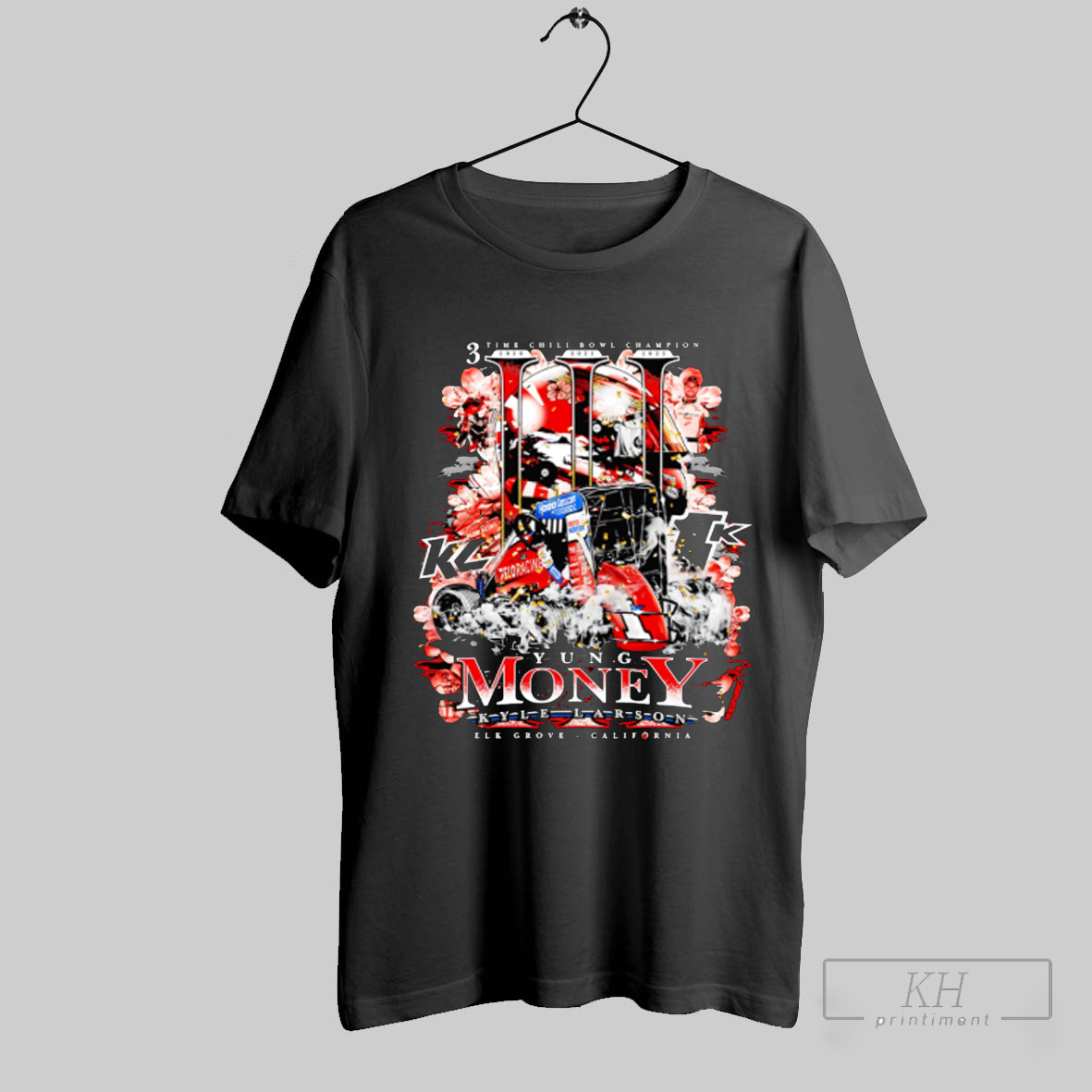 3 Time Chili Bowl Champion Yung Money Kyle Larson Shirt Sweatshirt Tee Shirt