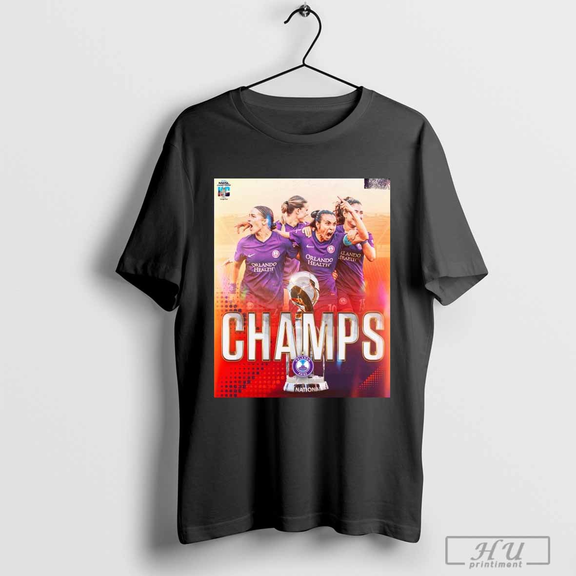 Orlando Pride NWSL Champions For The First Time 2024 Poster T-shirt