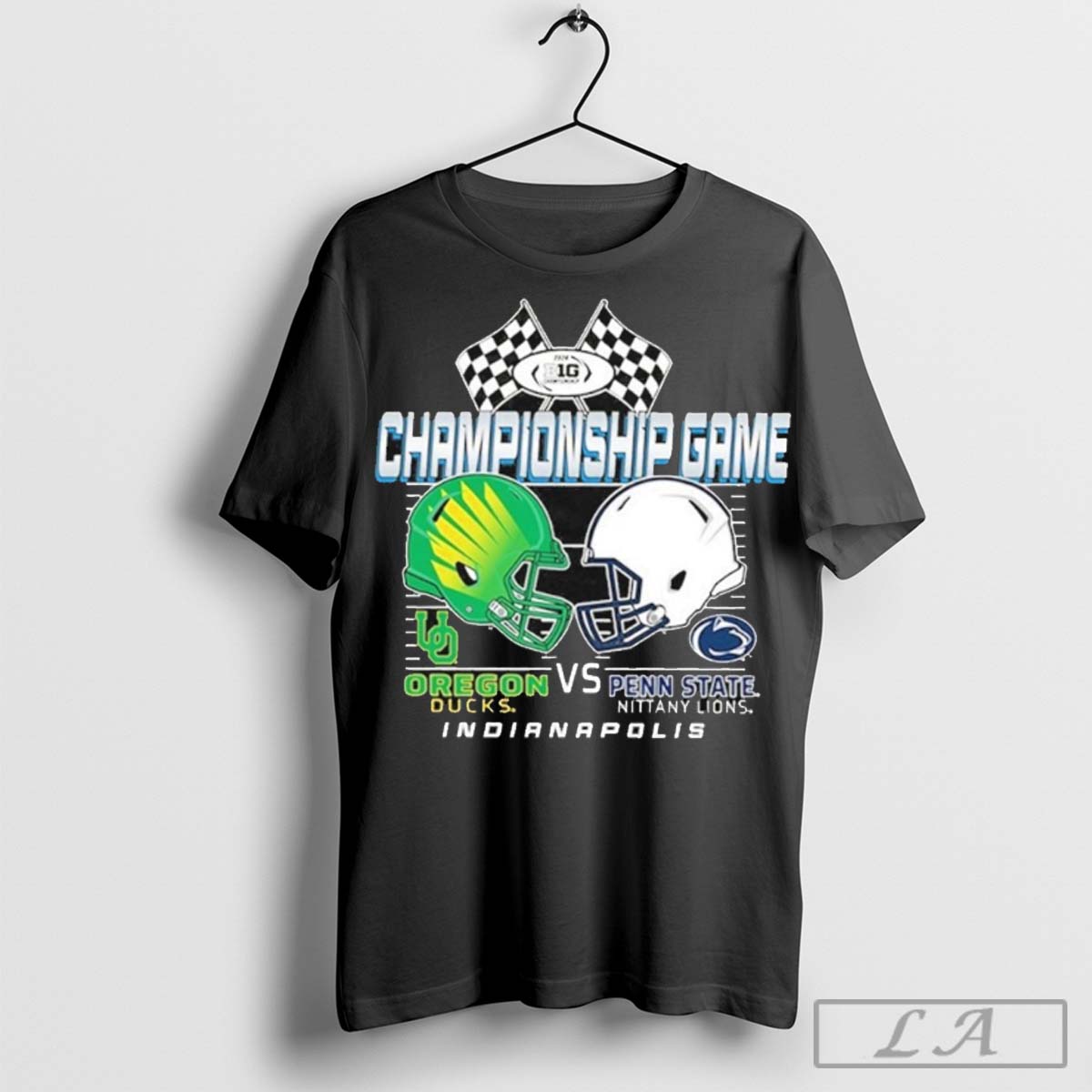 Penn State vs Oregon Ducks 2024 Championship Game Flag Shirt