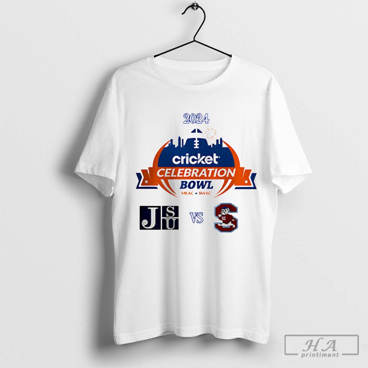Swac Championship Jackson State Tigers Vs Meac Champion South Carolina State Bulldogs 2024 Celebration Bowl Matchup Ncaa Division Shirt