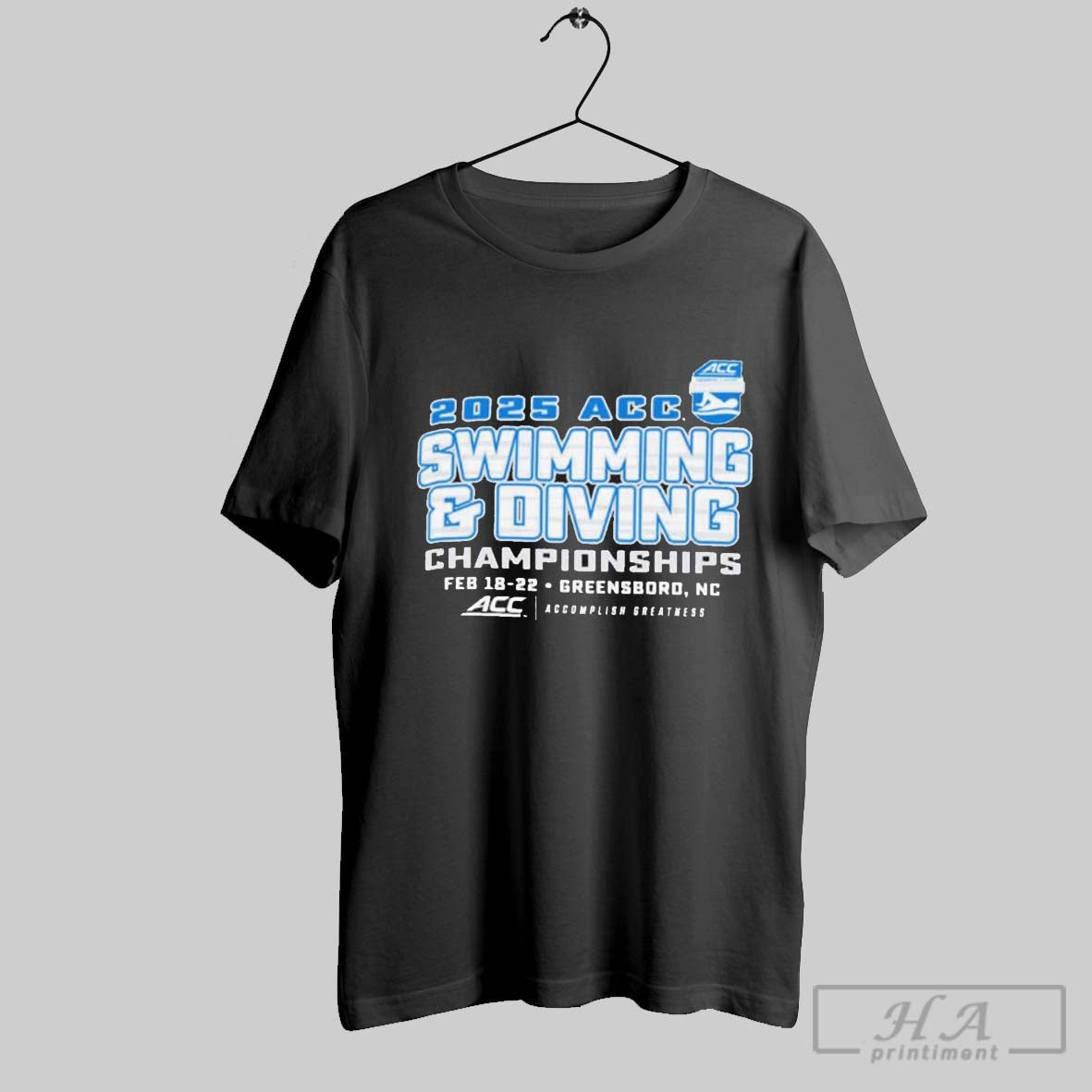 2025 Acc Mens Womens Swimming Diving Championships Feb 18 22 Greensboro Nc T Shirt