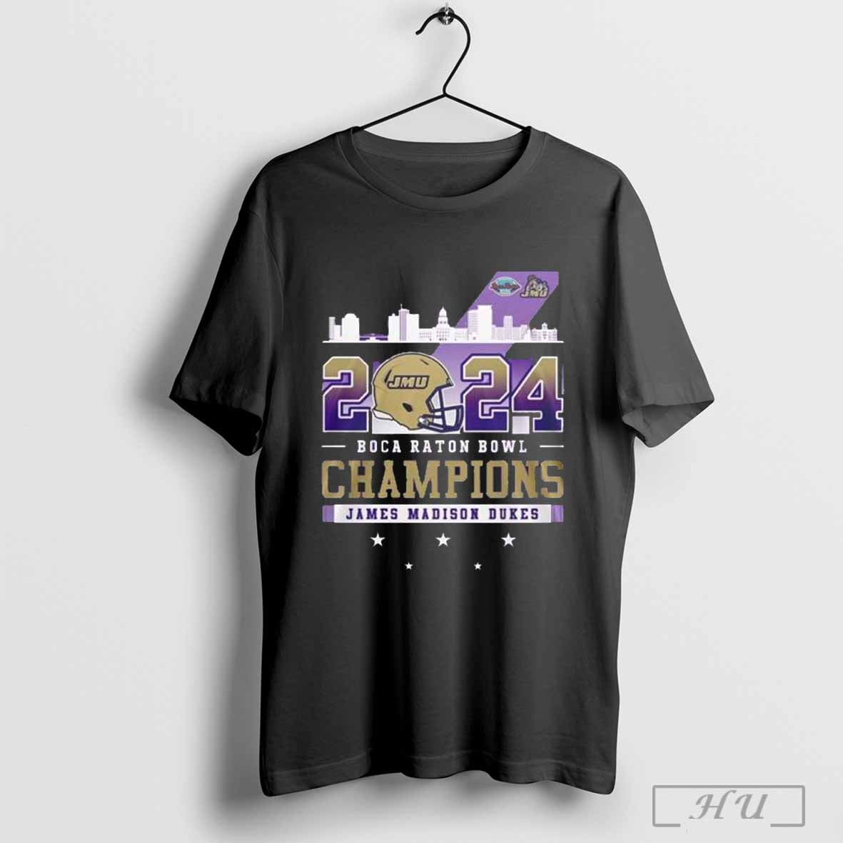 2024 Boca Raton Bowl Champions James Madison Dukes Ncaa Division Unisex T Shirt