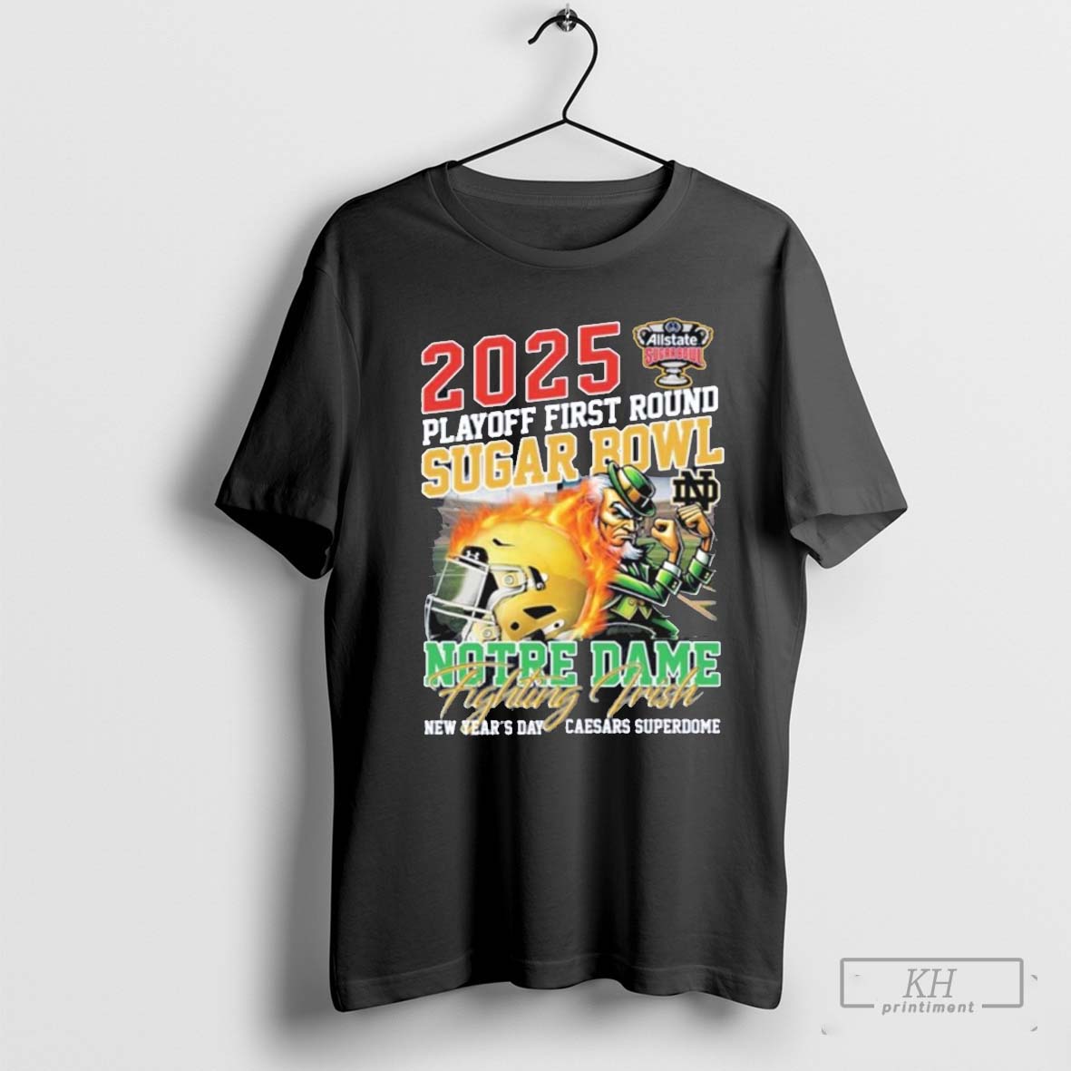 2025 Playoff First Round Sugar Bowl Notre Dame Fighting Irish Shirt