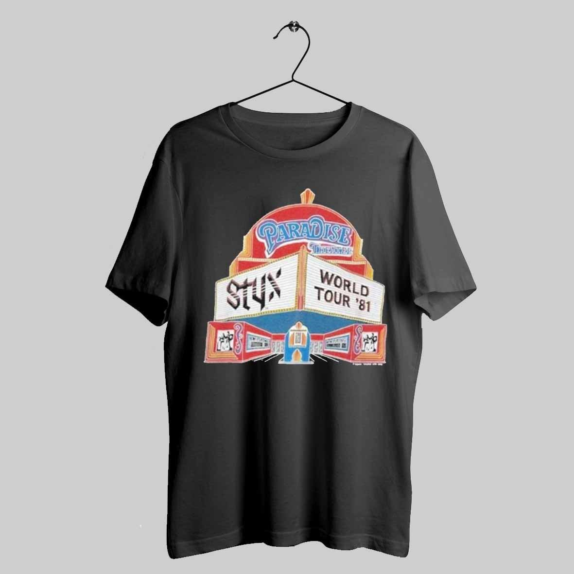 1981 Styx World Tour Paradise Theatre Vintage Shirt Trendy Sweatshirt