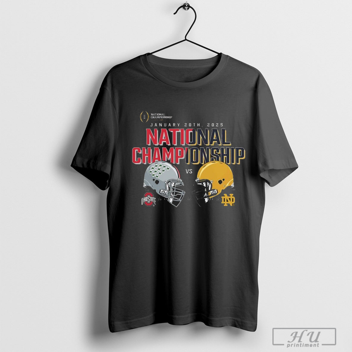 Ohio State Buckeyes Vs Notre Dame Fighting Irish College Football Playoff 2025 National Championship Matchup All Out Effort Shirt