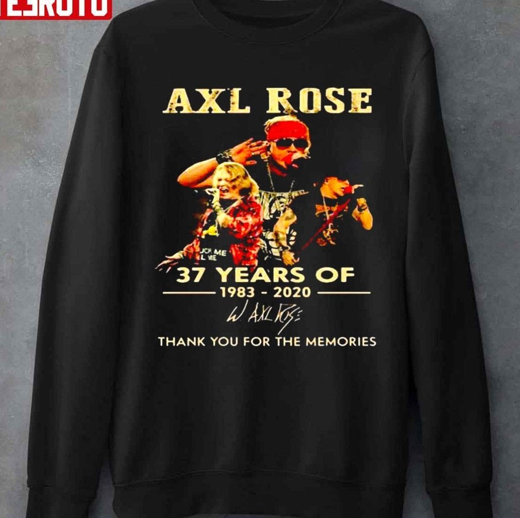 37 Years Of Axl Rose 1983-2020 Unisex T-Shirt
